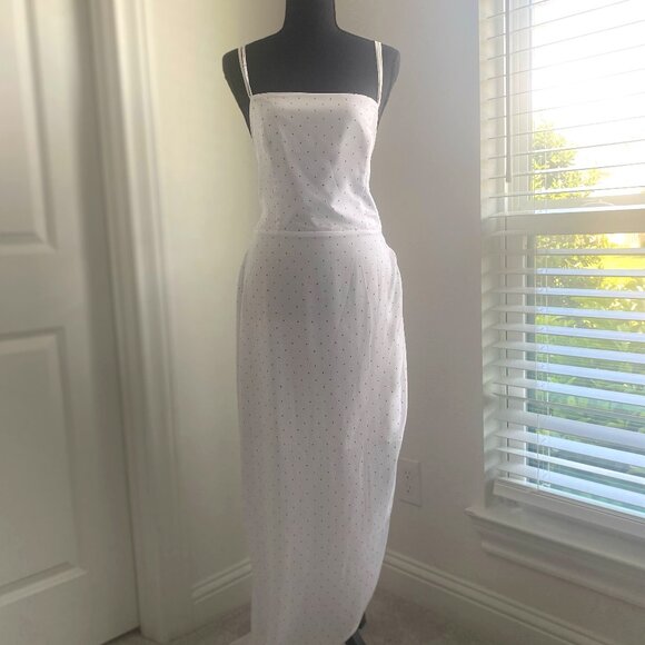 BCBGeneration - white with black polka dots dress. - Picture 1 of 5